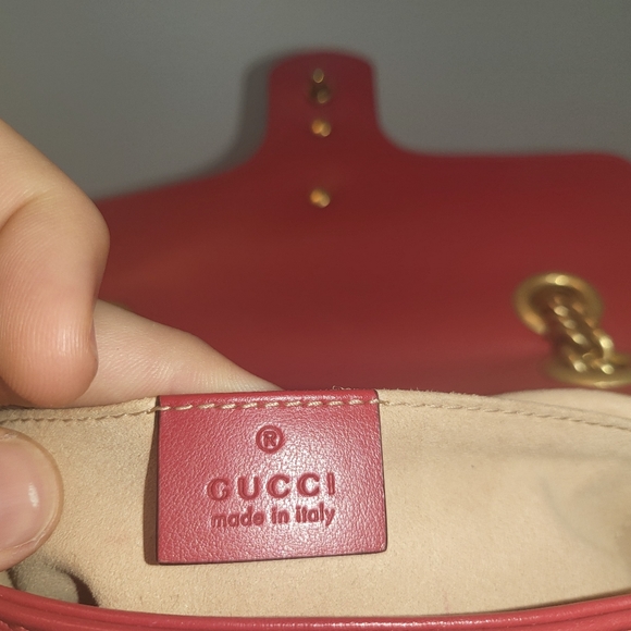 *SOLD*GG Marmont matelassé mini bag - Picture 11 of 13